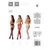 Еротичні колготки-бодістокінг Passion S028 red
