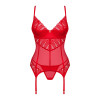 Корсет Obsessive Ingridia corset & thong XL/2XL