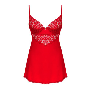 Пеньюар Obsessive Ingridia chemise & thong XL/2XL. Photo 3