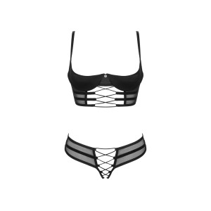 Комплект Obsessive Roxelia 2-pcs crotchless set M/L. Photo 3
