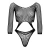 Боді Leg Avenue Top bodysuit with thong back Black