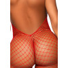 Бодістокінг Leg Avenue Racer neck bodystocking Red