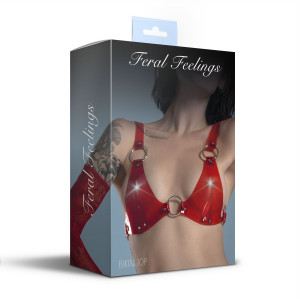 Ліф класичний Feral Feelings - Bikini Top Red Trasparent. Photo 2