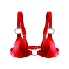 Ліф з натуральної шкіри Feral Feelings - Bikini Top Red