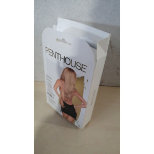 Мінісукня з відкритою спиною та стрінгами Penthouse - Earth-Shaker Black S/M (м'ята упаковка!!!). Photo 2