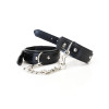 BDSM набір наручники і поножі Art of Sex - Emoji, Еко шкіра, колір Чорний
