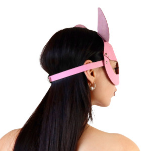 Шкіряна маска зайчика Art of Sex - Mouse Mask, колір Рожевий. Photo 2