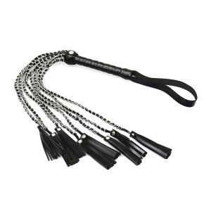 Ажурная плеть из эко кожи Art of Sex - Brianna, цвет Черный. Photo 2