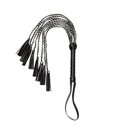 Ажурний батіг з еко шкіри Art of Sex - Brianna, колір Чорний