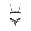 Комплект DOLLY SET WITH OPEN BRA black L/XL Passion