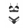 Комплект DOLLY SET WITH OPEN BRA black XXL/XXXL Passion
