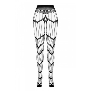 Еротичні колготки-бодістокінг Passion ECO S006 white. Photo 3