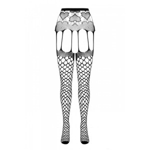 Еротичні колготки-бодістокінг Passion ECO S009 red. Photo 3