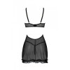 Пеньюар MARINA CHEMISE black XXL/XXXL - Passion