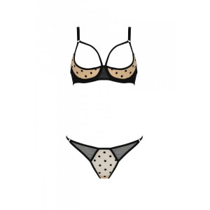 Комплект MARINA SET WITH OPEN BRA beige XXL/XXXL - Passion. Photo 3