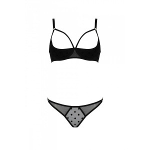Комплект MARINA SET WITH OPEN BRA black L/XL - Passion. Photo 3