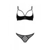 Комплект MARINA SET WITH OPEN BRA black S/M - Passion
