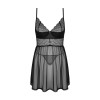 Пеньюар і трусики Obsessive Chemeris babydoll & thong M/L