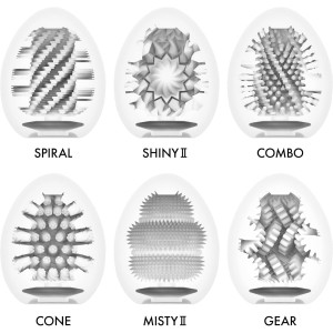 Набір мастурбаторів-яєць Tenga Egg Hard Boilded II Pack (6 яєць). Photo 3