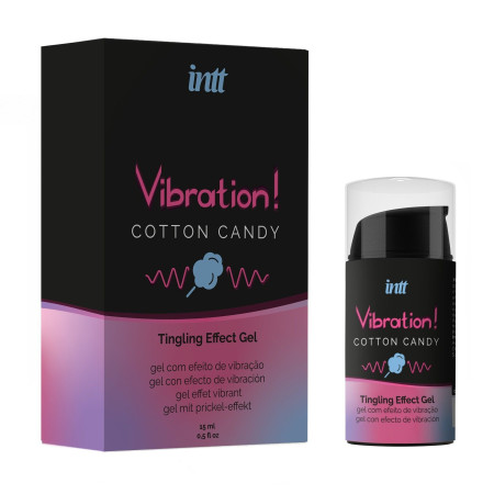 Рідкий вібратор Intt Vibration Cotton Candy (15 мл) (мятая упаковка!!!)