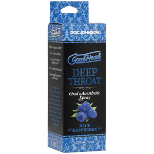 Спрей для мінету Doc Johnson GoodHead DeepThroat Spray - Blue Raspberry 59 мл для глибокого мінету. Photo 2
