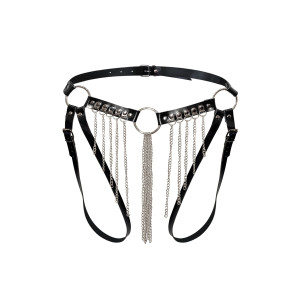 Сексуальні трусики з ланцюгами Art of Sex - Xena XS-M, колір чорний. Photo 3