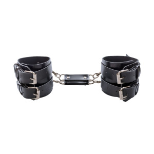 Наручники мужские Art of Sex - Handcuffs Dragons man из экокожи, цвет черный. Photo 2