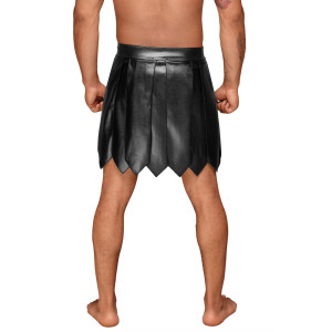 Чоловіча спідниця гладіатора Noir Handmade H053 Eco leather men's gladiator skirt - L. Photo 3