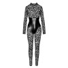 Комбінезон Noir Handmade F299 Enigma lace catsuit with underbust bodice - M