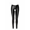 Легінси Noir Handmade F304 Taboo wetlook leggings with open crotch and bum - M