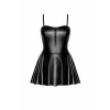Сукня Noir Handmade F308 Dreamer wetlook corset mini dress with front zipper - S