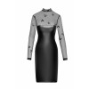 Сукня Noir Handmade F310 Sublime wetlook and flocked mesh midi dress - L