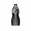 Сукня Noir Handmade F311 Eros mini halter dress of flocked mesh and wetlook - L