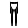 Легінси з відкритими стегнами Noir Handmade F323 Rebel wetlook chaps - XXL