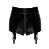 Шортики Noir Handmade F325 Glam suspender wetlook and vinyl shorts - S