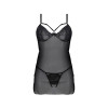 Пеньюар Passion DROSERA BODY black S/M - ECO Passion