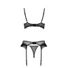 Комплект Passion KERRIA SET WITH OPEN BRA black S/M - ECO Passion