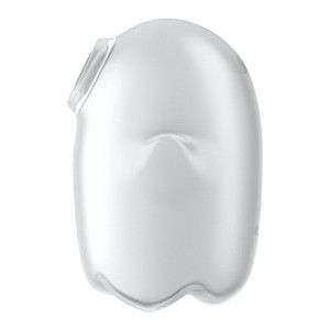 Вакуумний кліторальний стимулятор із вібрацією Satisfyer Glowing Ghost White. Photo 3