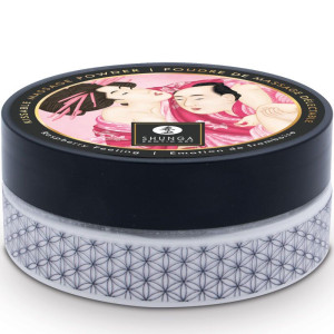 Смачна пудра для оральних пестощів Shunga Body Powder – Raspberry feeling (75 гр). Photo 2