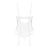 Корсет Obsessive Alissium corset & thong M/L (м'ята упаковка!!!)