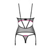 Корсет Obsessive Novenes corset & thong XL/2XL
