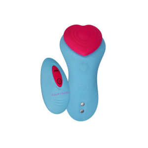 Вібромасажер FairyGasm HeartGem blue. Photo 2