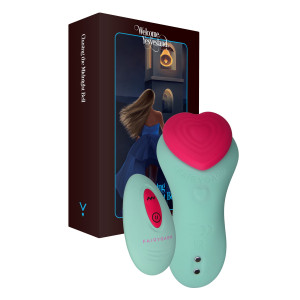 Вібромасажер FairyGasm HeartGem green