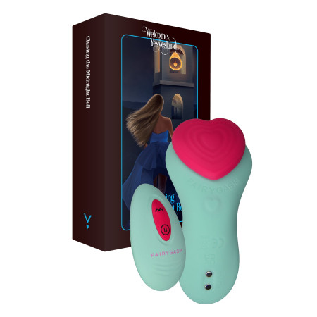 Вібромасажер FairyGasm HeartGem green