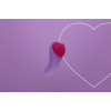 Вібромасажер FairyGasm HeartGem violet