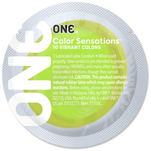 Презерватив ONE Color Sensations - Roll ONE on (Green) 1 шт. Photo 2
