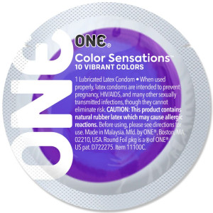 Презерватив ONE Color Sensations - Pick ONE (Purple) 1 шт. Photo 2