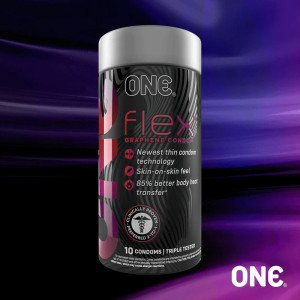 Презервативи ONE Flex Graphene Condom 10 шт, подарункова упаковка тюб. Photo 2