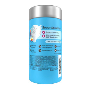 Презервативи ONE Super Sensitive 12 шт, подарункова упаковка тюб. Photo 3