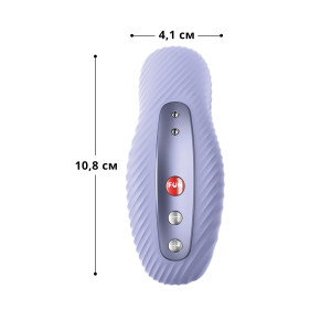 Накладний вібратор Fun Factory LAYA III soft violet, ефект постукування пальцем. Photo 2